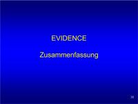 Abbildung 33: EVIDENCE - Zusammenfassung
