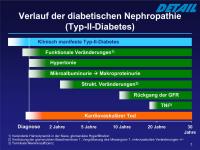 Abbildung 3: Diabetische Nephropathie - Verlauf