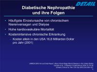 Abbildung 5: Diabetische Nephropathie - Folgen