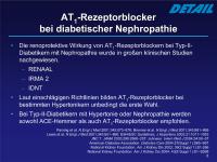 Abbildung 8: Diabetische Nephropathie - AT1-Rezeptorblocker