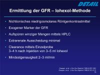 Abbildung 19: GFR - Iohexol-Methode