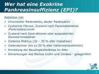 Abbildung 28: Exokrine Pankreasinsuffizienz