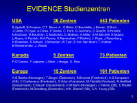 Abbildung 2: EVIDENCE-Studienzentren