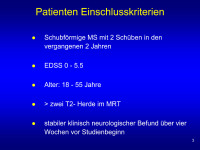 Abbildung 3: Patienten - Einschlußkriterien