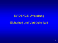 Abbildung 17: EVIDENCE-Umstellung