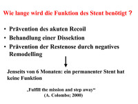 Abbildung 50: Stentfunktion