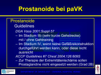 Abbildung 87: PAVK - Prostanoide