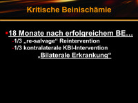 Abbildung 32: Kritische Beinischämie